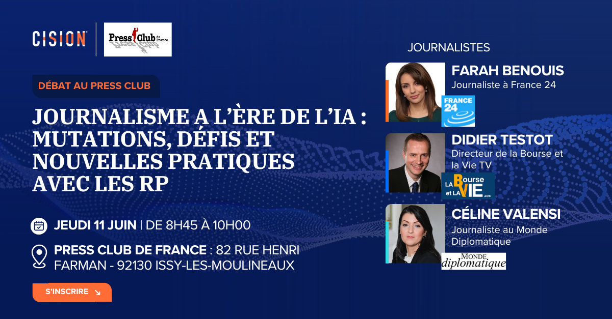 Débat du Press Club - Journalisme à l’ère de l’IA : mutations, défis et nouvelles pratiques avec les RP